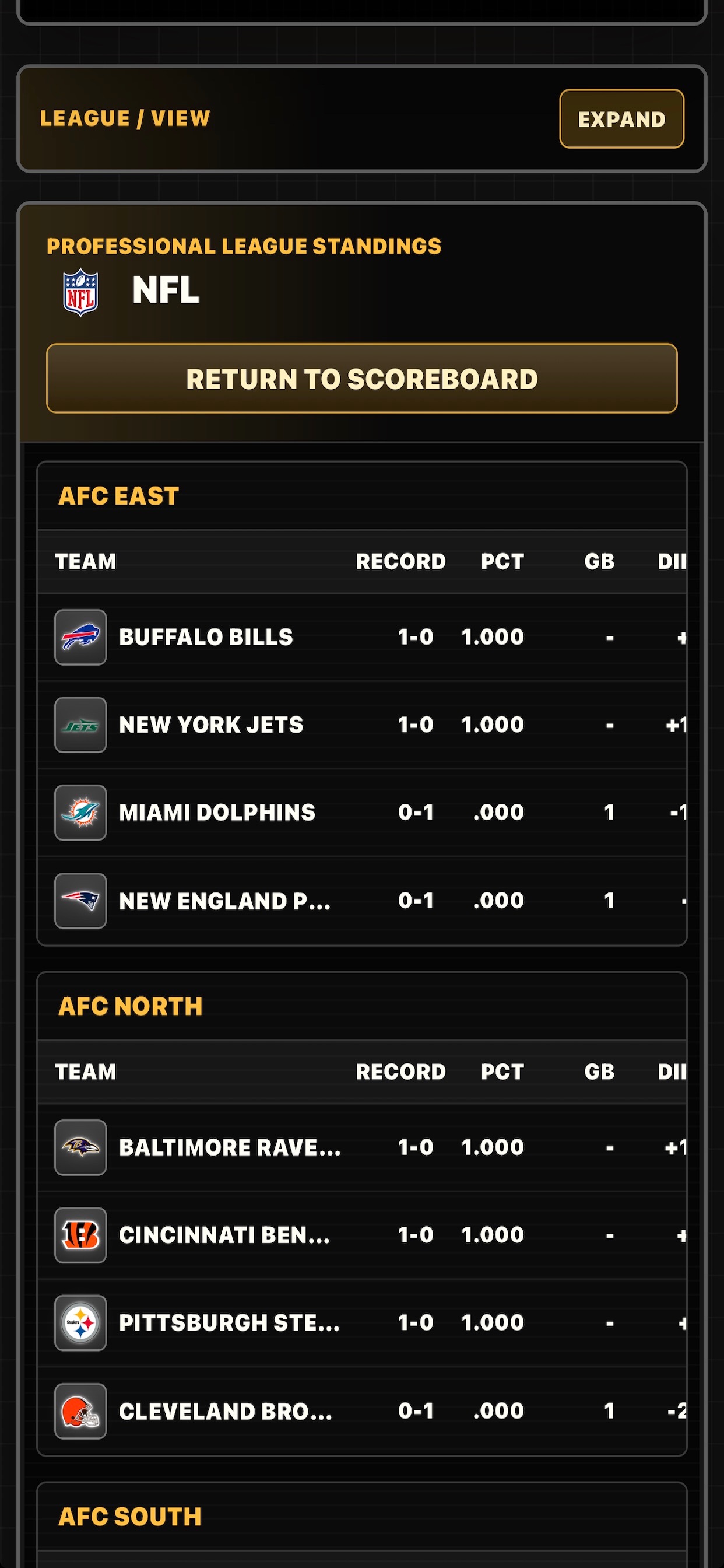 Screenshot 6 of League Scoreboard