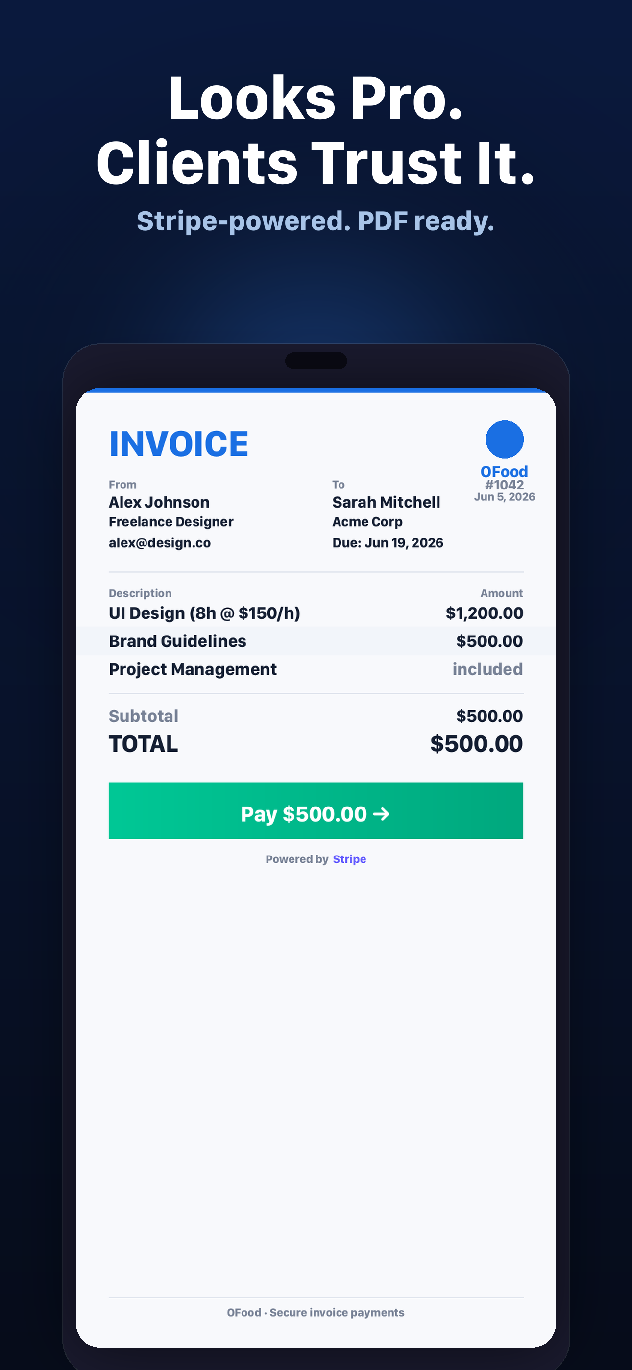 Invoicly: Invoice Generator screenshot 3