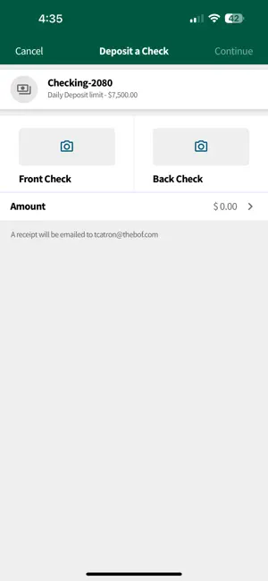 Bank of Frankewing Mobile screenshot 1