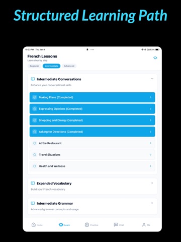 AllezLearn iPad screenshot