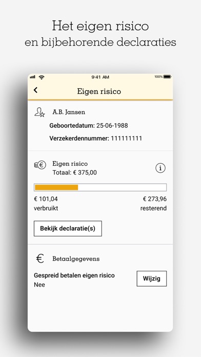 Mijn zorg van a.s.r. Screenshot