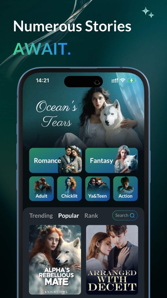 #2. ChapterVerse-Explore Novels (iOS) 由: 良 焦