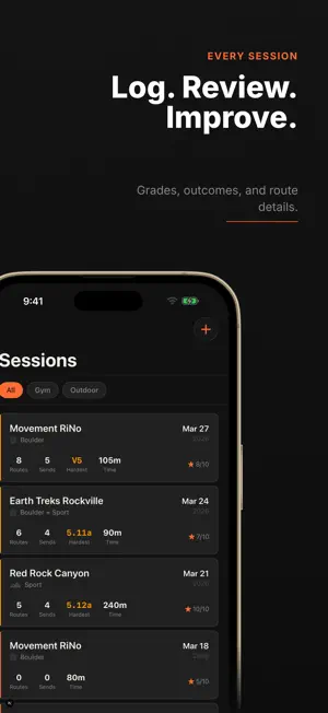 Climbing Log - Beta screenshot 2