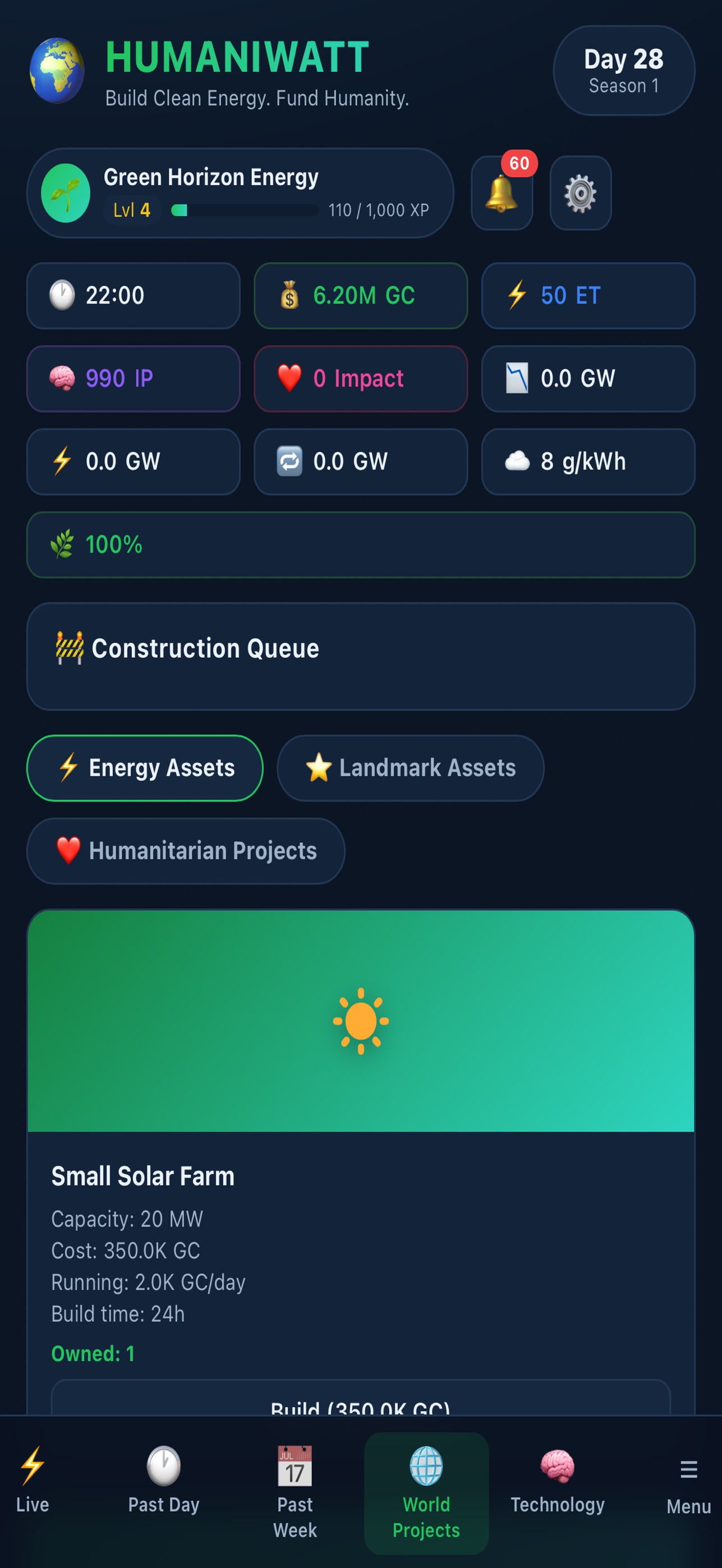Screenshot 1 of HumaniWatt