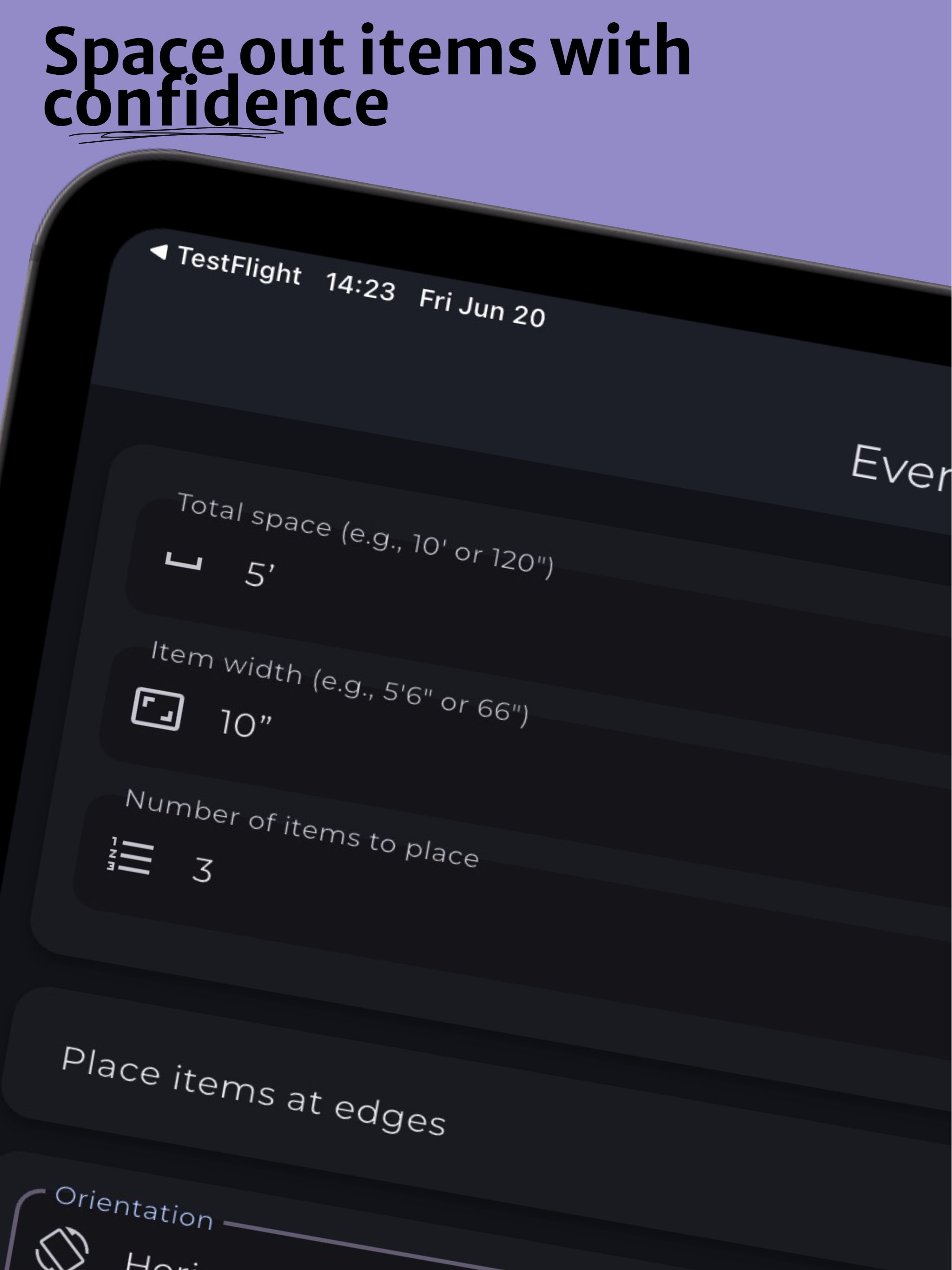 Even Spacer - Measurement Tool