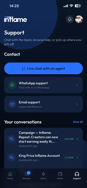 Inflame: Get Paid To Post iPhone screenshot 6