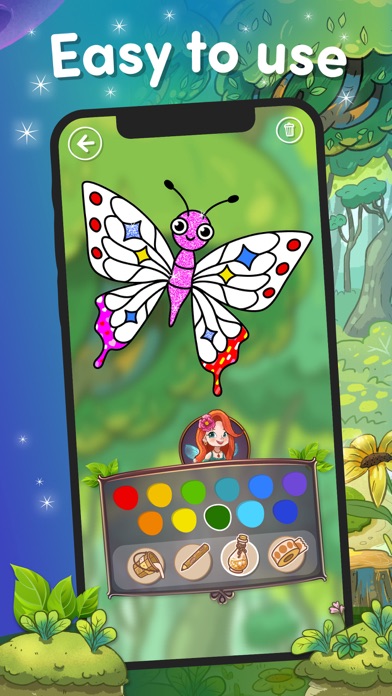 Fairies: Coloring fun for kids Screenshot