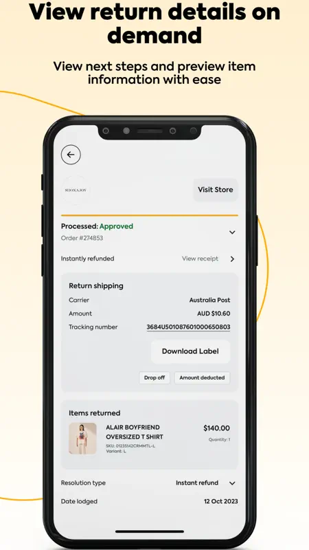 Refundid: Returns Tracking screenshot 3 of 5