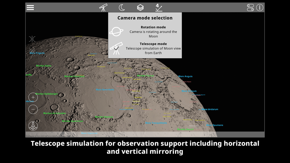 #8. GlobeViewer Moon PRO (macOS) Podle: RAB-Software