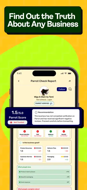 Parrot: Reviews. Unfiltered. screenshot 2