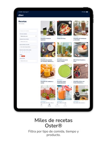 Recetas Oster® iPad screenshot 2