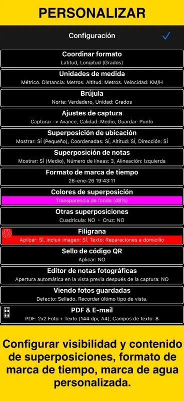 GPS Cámara 55. Foto+ubicación. screenshot 8 of 10