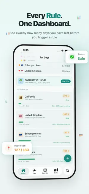 Tax Days: Residency Tracker screenshot 2