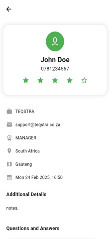 Teqstra OneLead App Screenshot 2 of 3