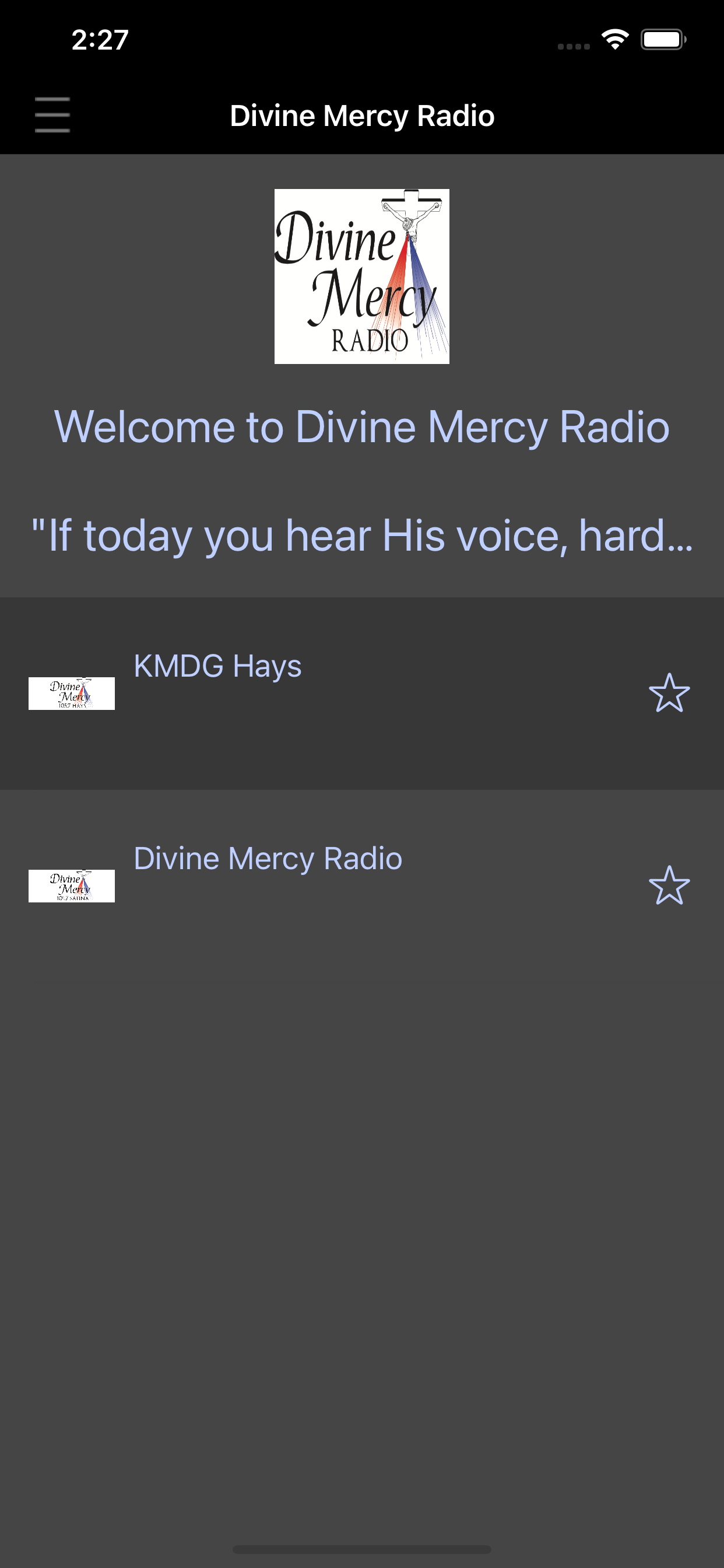 Divine Mercy Radio.