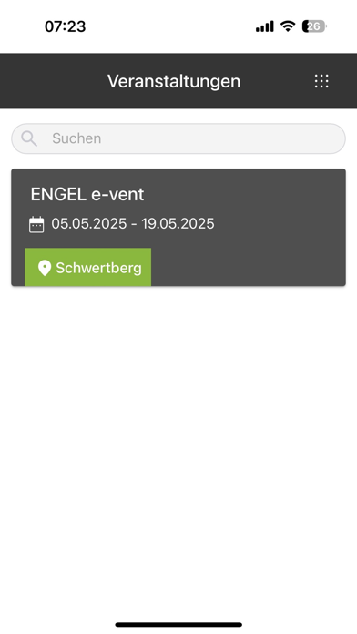 ENGEL e-vent Screenshot