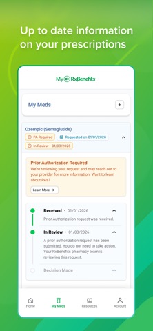 My RxBenefits iPhone screenshot