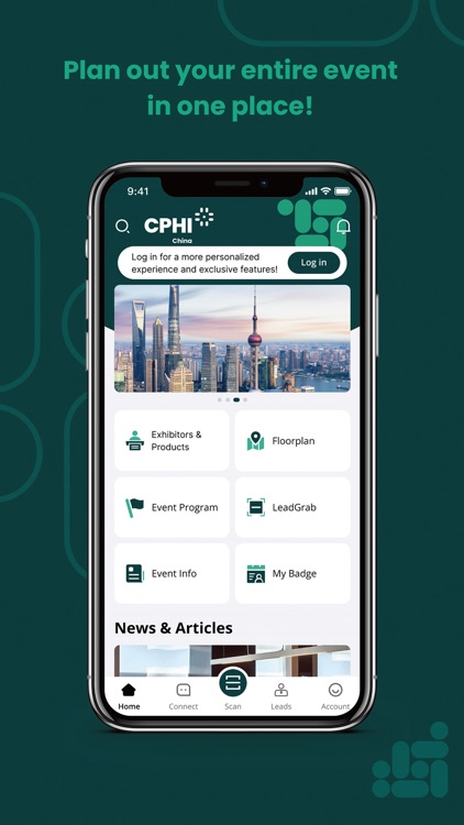 App interface for event safety