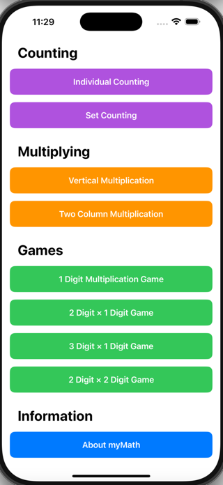 myMath-multiplication Screenshot 1 of 9