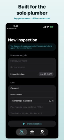 DrainReport: Sewer Camera iPhone screenshot