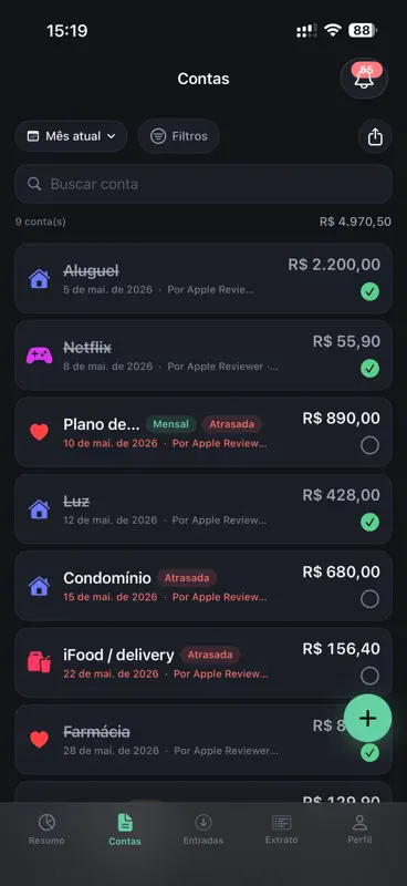 ContasCasal screenshot 5 of 10