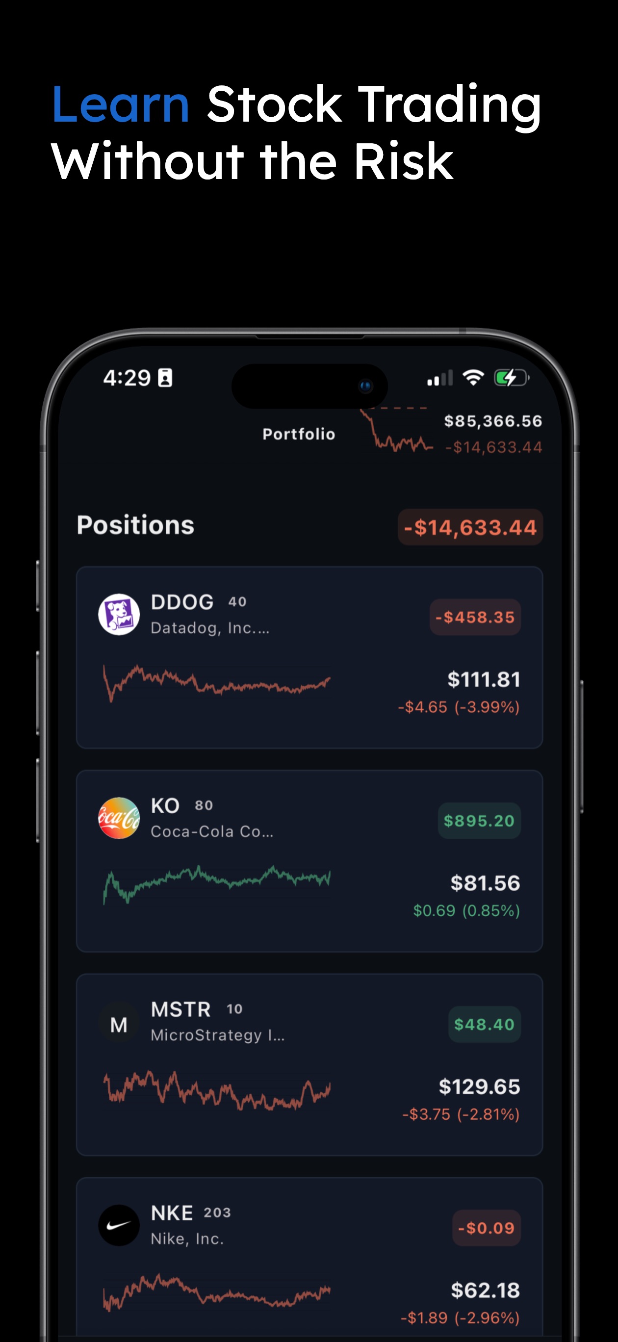 Stock Market King: Paper Trade screenshot 1