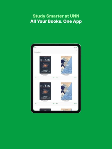 UNN Library iPad screenshot