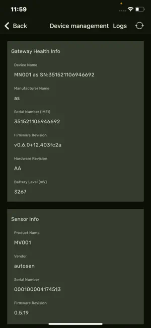 minion IoT-Sensor screenshot 3