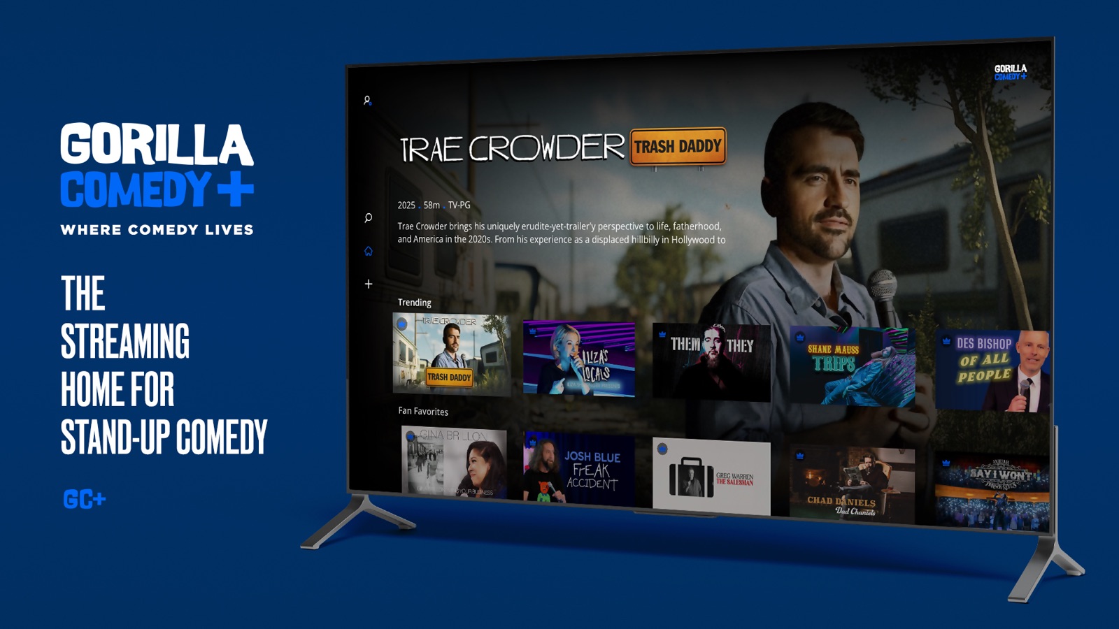 Gorilla Comedy+ apple_tv screenshot 1