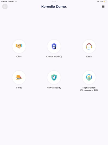 CloudApper iPad screenshot
