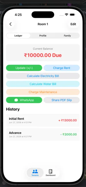 Rent Up: Monthly Rent Tracker screenshot 1