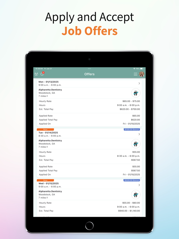 NetOne Dental - Professionals iPad screenshot 5 - Business app