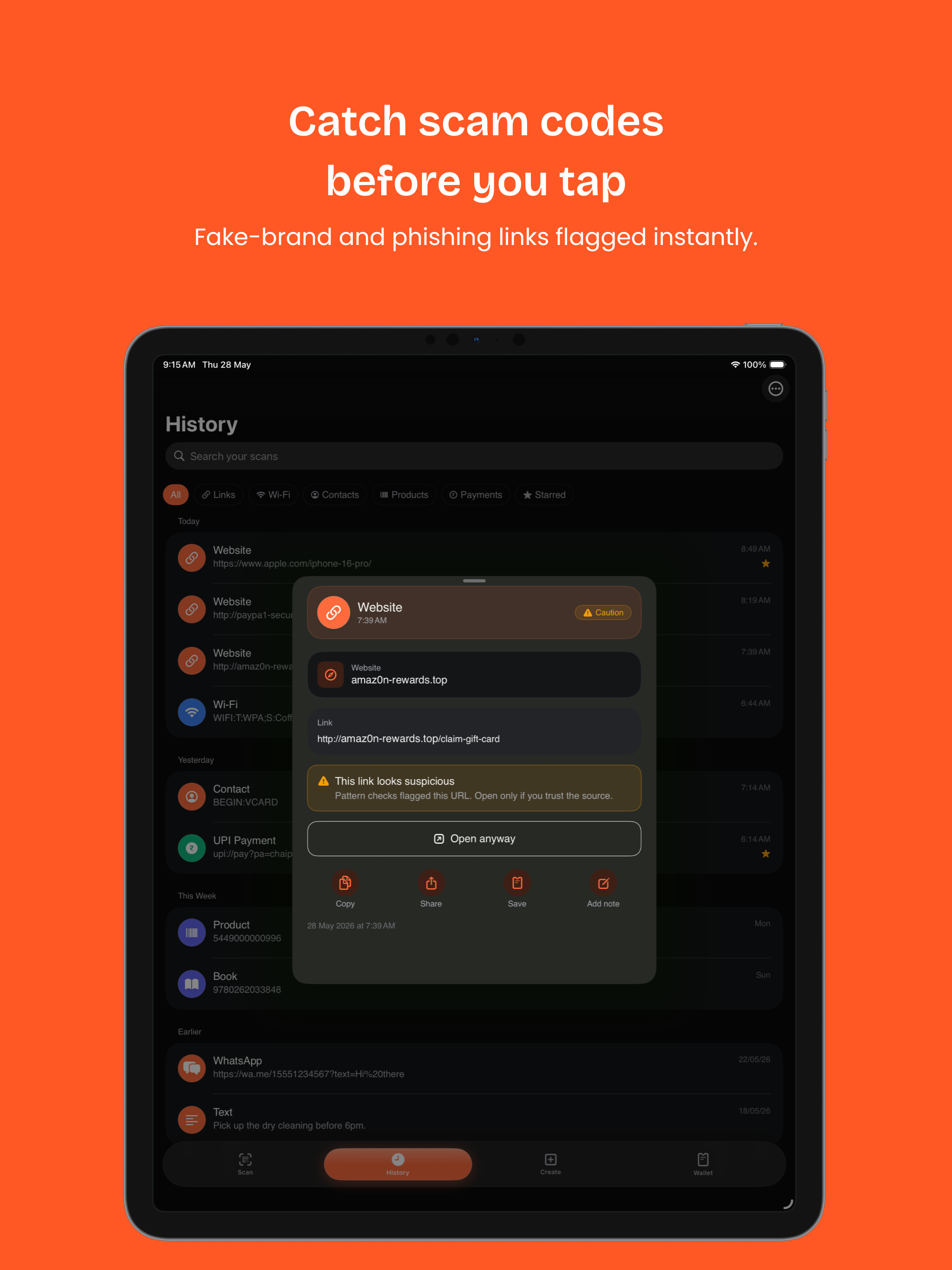 SafeScan: QR & Barcode Scanner