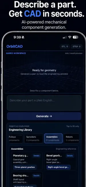 OrbitCAD screenshot 1