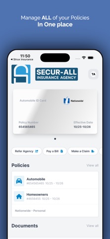 Secur-All Insurance Agency iPhone screenshot