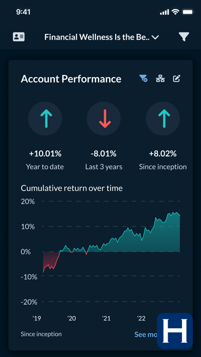 Harvest Advisors app screenshot