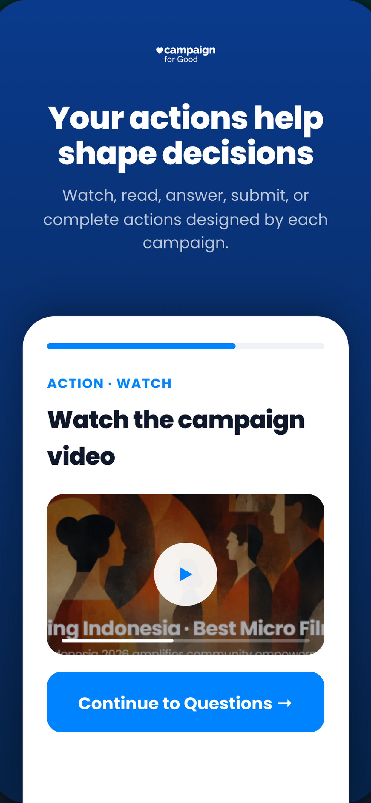 Campaign for Good screenshot 3