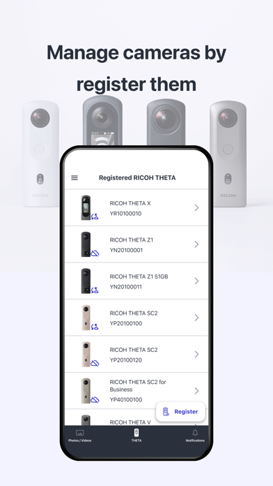RICOH360:THETA Capture App Screenshot