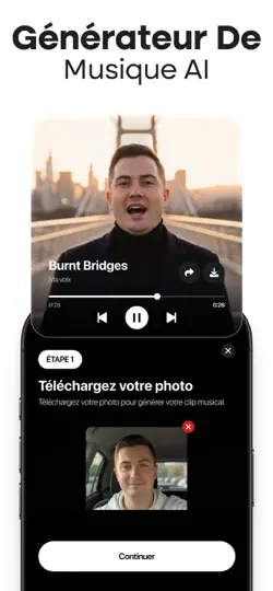 Capture d'écran de MyTunes: Générateur Musique IA sur iPhone 3