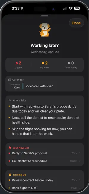 Arlo: AI Task Manager screenshot 2