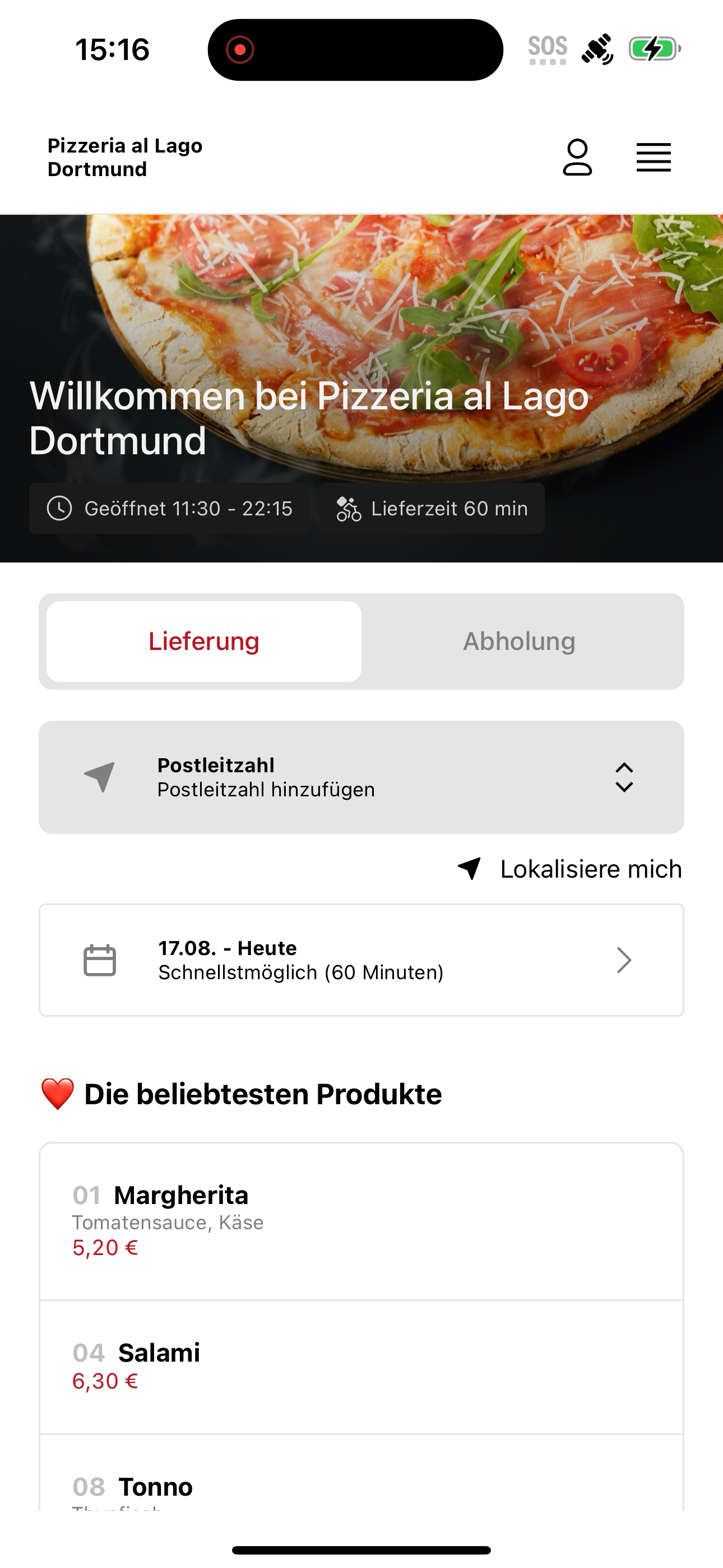 Pizzeria al Lago Dortmund screenshot 4