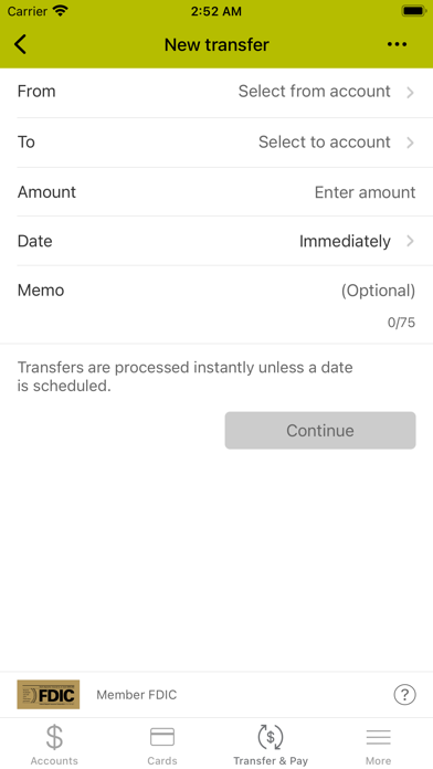 GreenWay Bank Screenshot