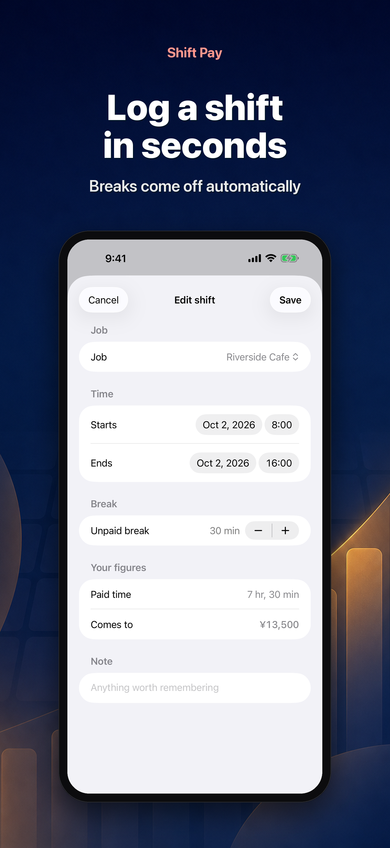 Shift Pay Calculator screenshot 3