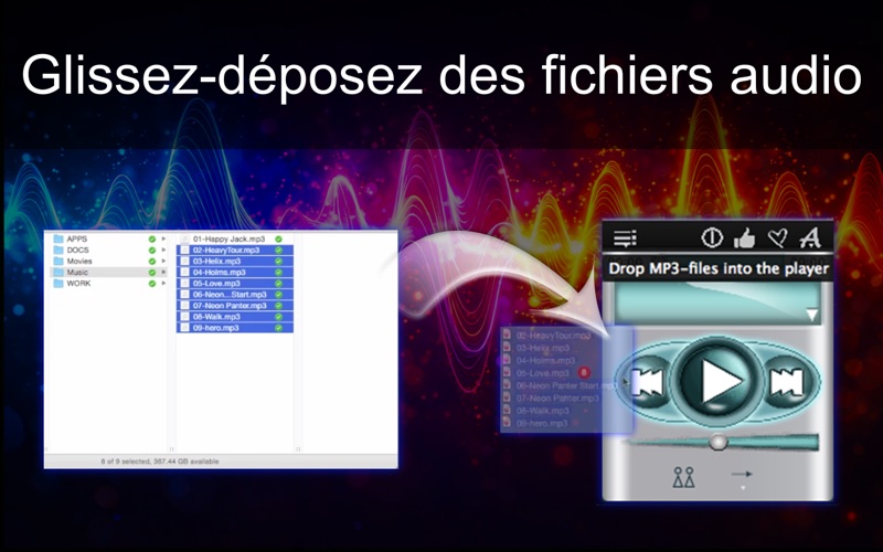 Screenshot #3 pour Simple MP3 Player