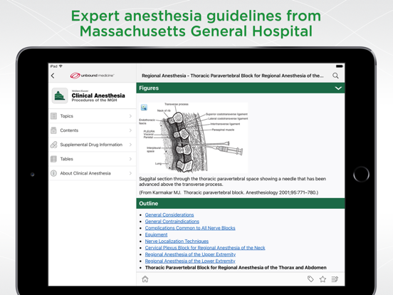 MGH Clinical Anesthesia iPad screenshot 1 - Medical app