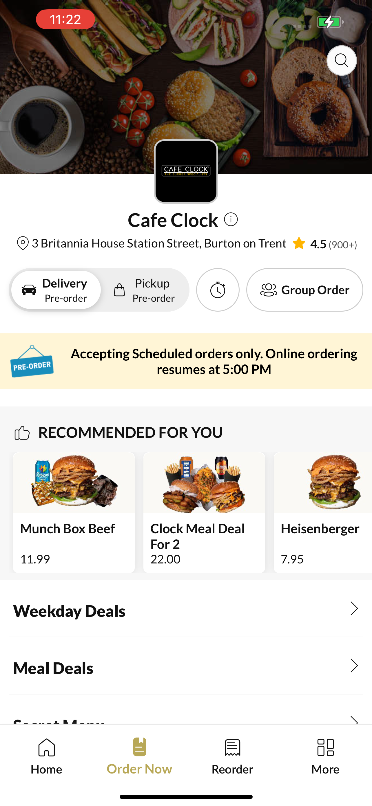 Cafe Clock