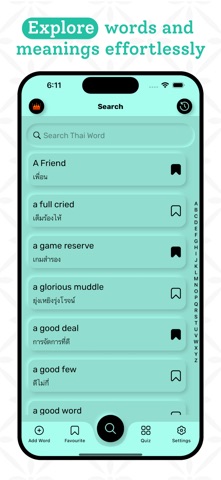 Thai | Thai Dictionary iPhone screenshot