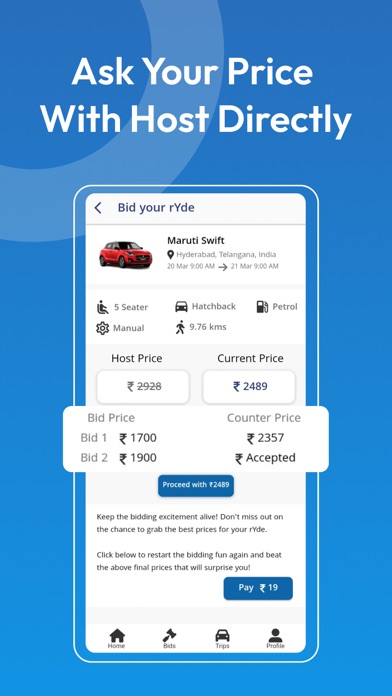 BidrYde - Self Drive Cars Screenshot