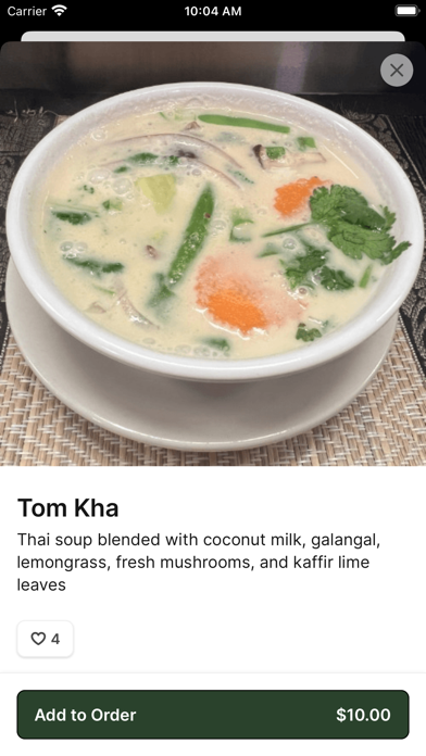 Sang Tong Thai Kennett Square iPhone screenshot 3 - Food & Drink app