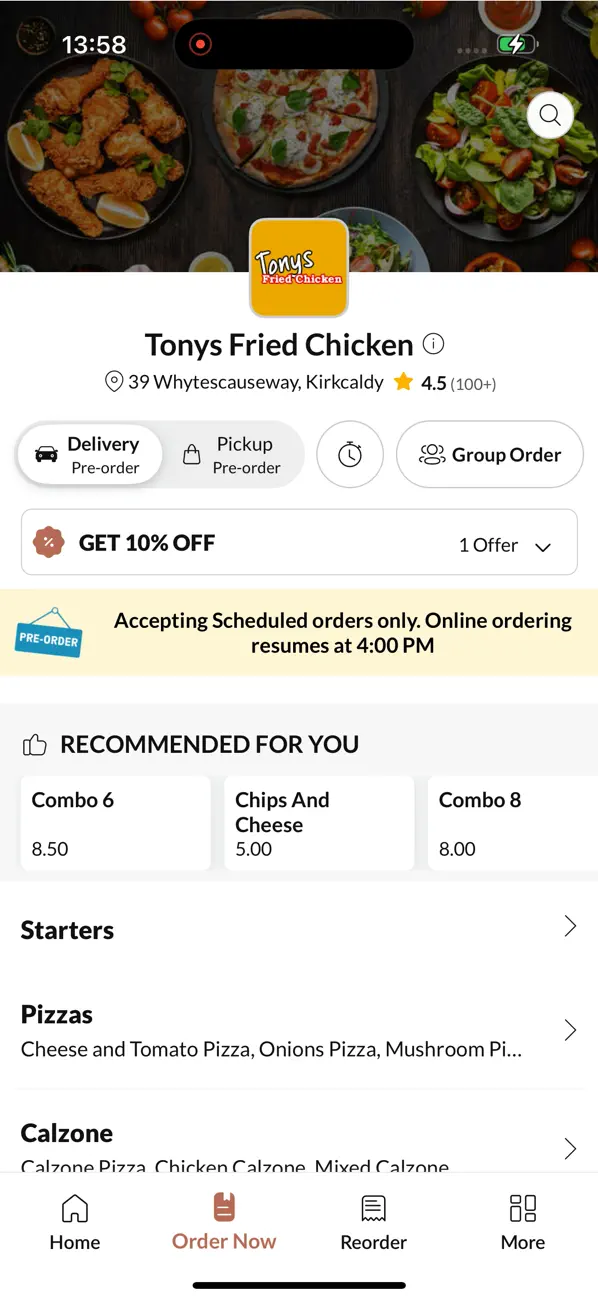 Screenshot #2 pour Tonys Fried Chicken